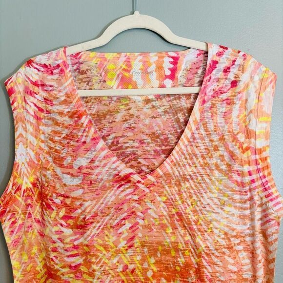 Calvin Klein Performance Quick Dry V-neck sleeveless lightweight top XL - Picture 2 of 8